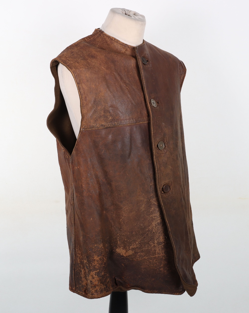 WW2 British Leather Jerkin - Image 2 of 6