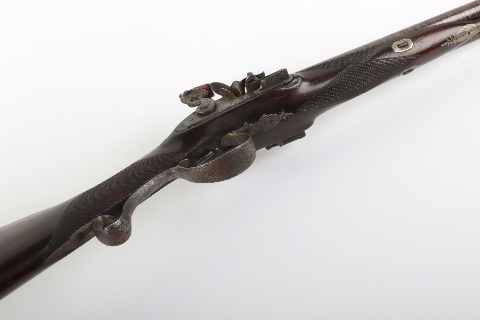 20 Bore Double Barrel Flintlock Sporting Gun c.1820 - Image 5 of 13