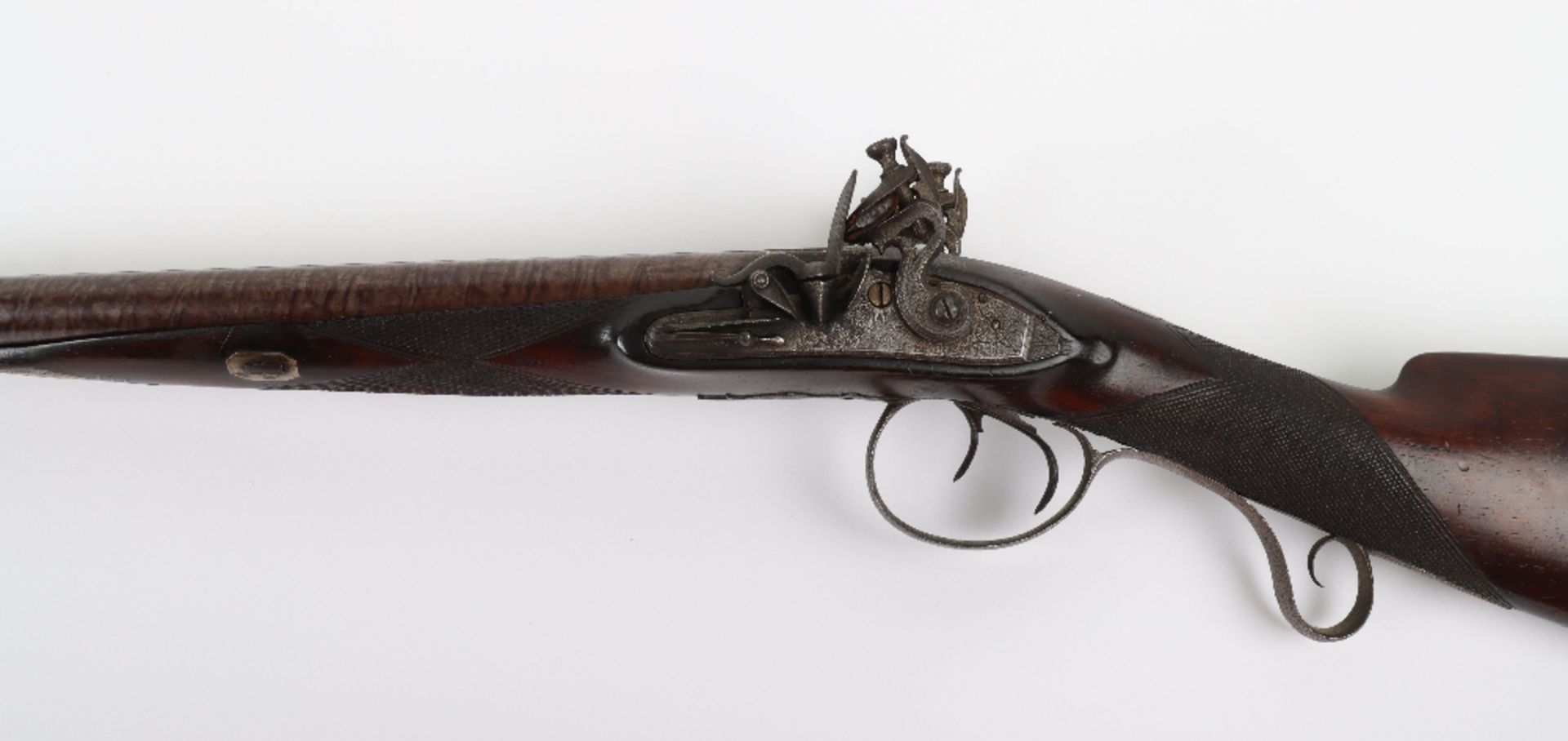 20 Bore Double Barrel Flintlock Sporting Gun c.1820 - Image 10 of 13