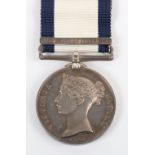 Naval General Service Medal 1793-1840 Awarded to Assistant Surgeon Robert Dobie for the Action on th