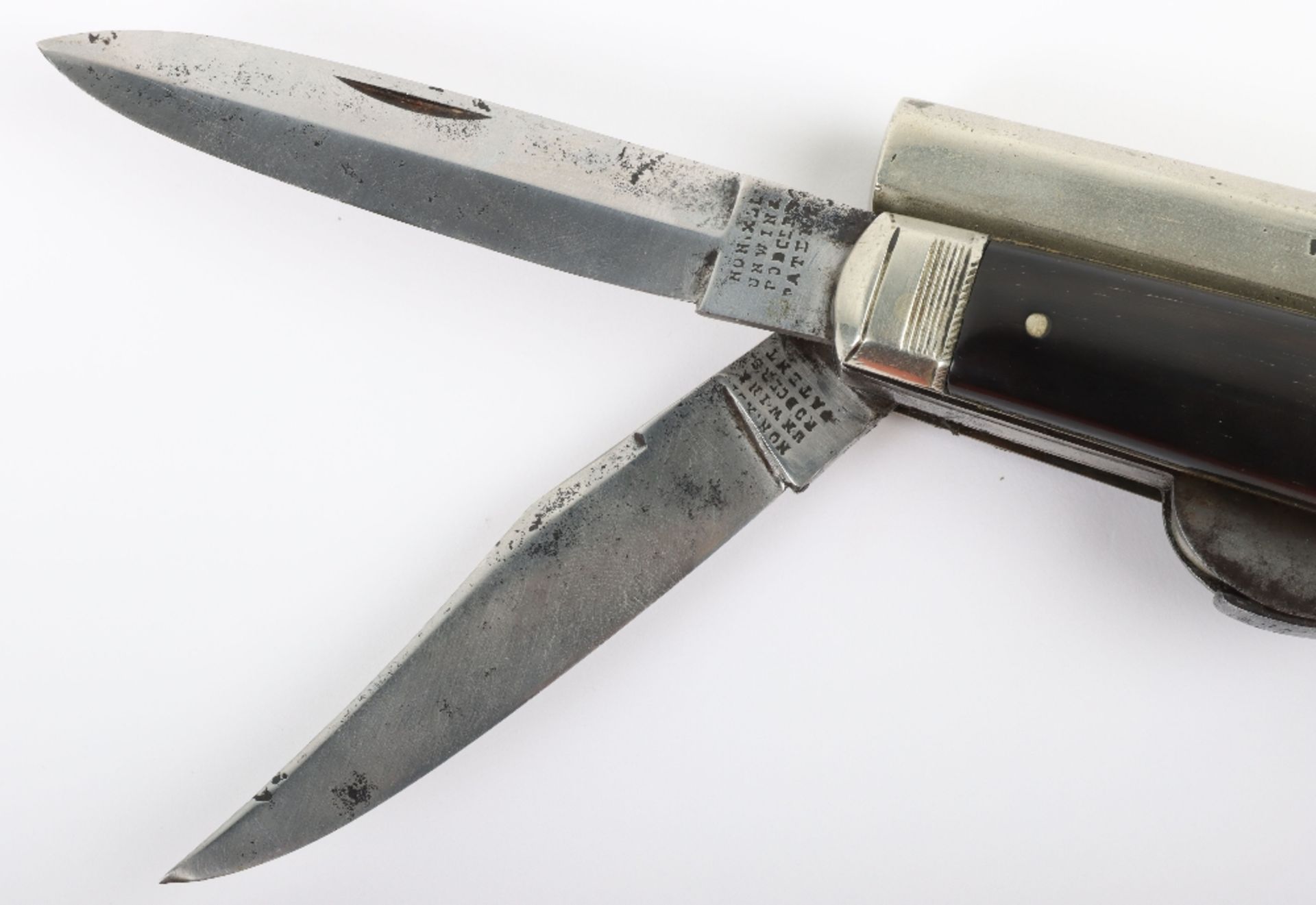 .32”Rim Fire Combination Knife Pistol by UNWIN & ROGERS,PATENTEES SHEFFIELD - Image 12 of 14