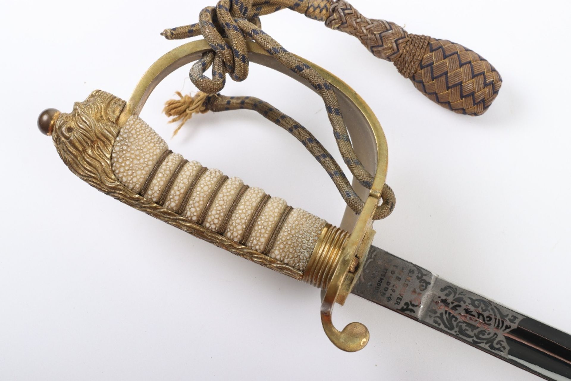 British George VI Naval Officers Sword by S W Silver and Co - Image 12 of 14