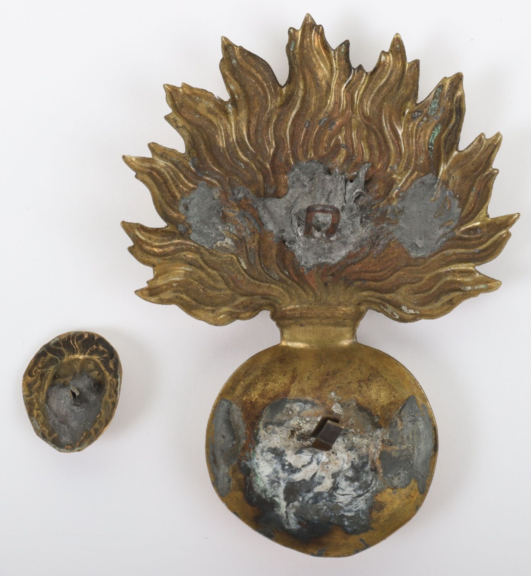 French Flaming Grenade Pouch Badge Found at Waterloo - Image 3 of 4