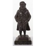 Bronze Figure of a WW1 British Tommy in the Bruce Bairnsfather “Old Bill” Style