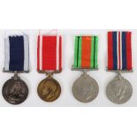 An Unusual Group of Four Medals to a Royal Naval Stoker Who was Awarded a Bronze Sea Gallantry Medal