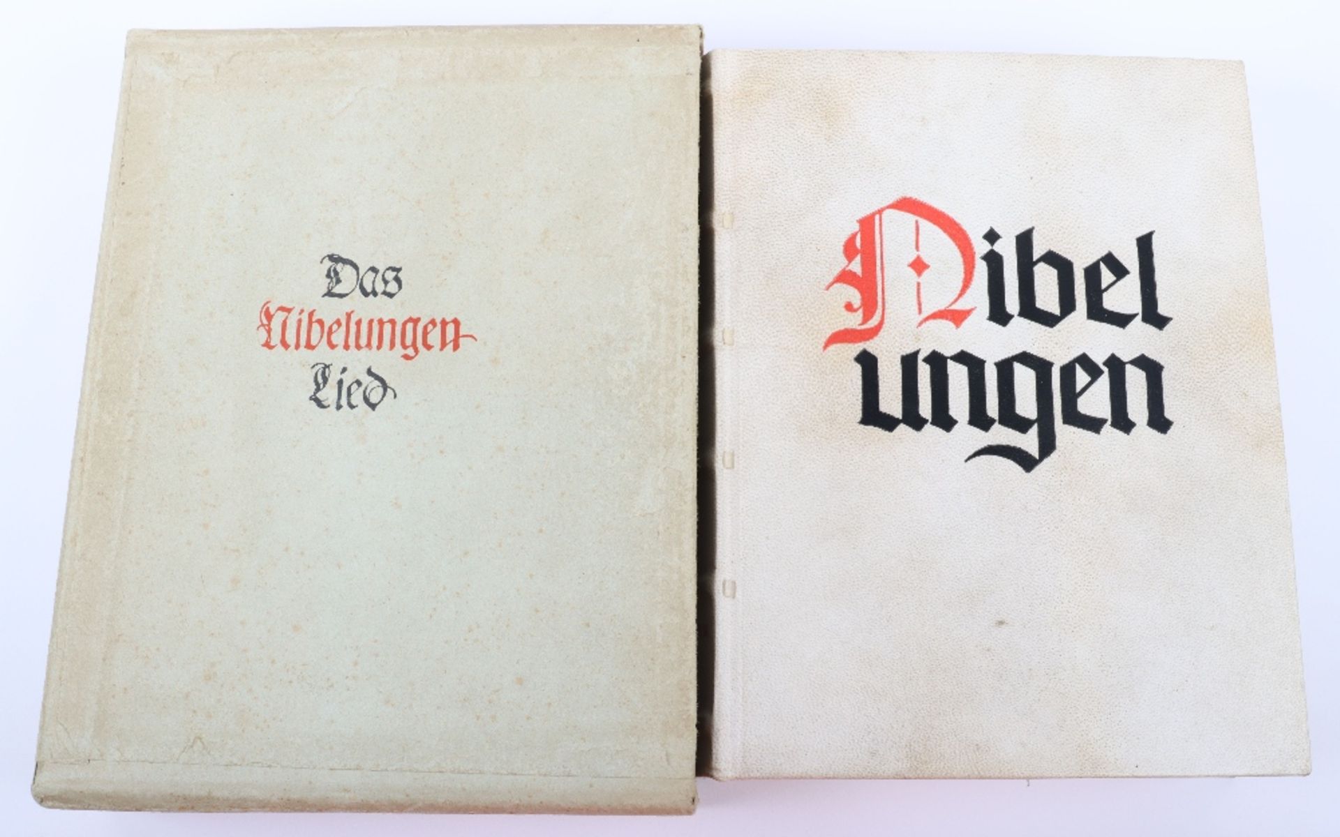 Extremely Rare Heinrich Himmler Personal Presentation Copy of Der Nibelungenlied to then SS-Gruppenf - Image 5 of 5