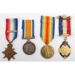 Great War Prisoner of War 1914 Star Medal Trio Northumberland Fusiliers