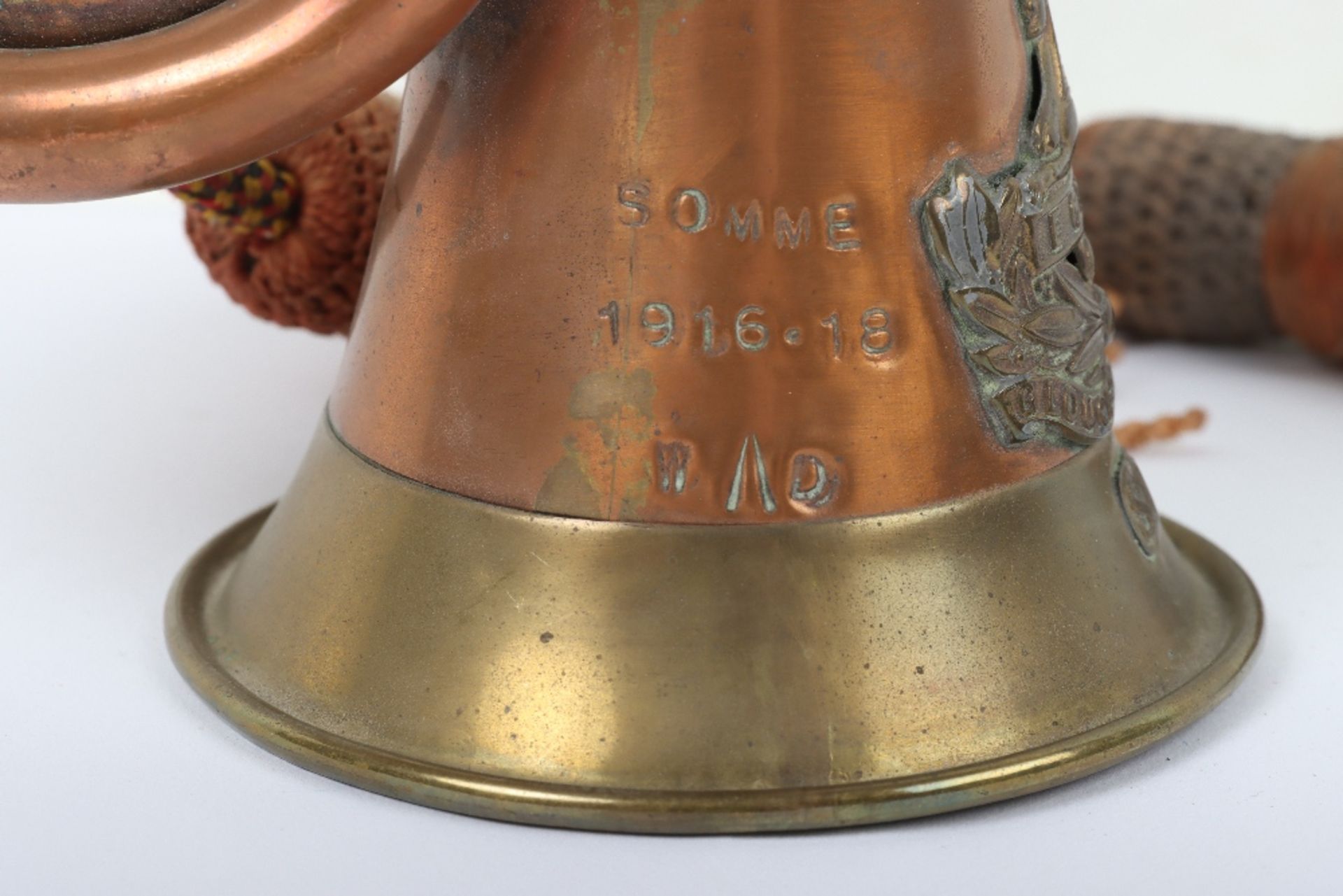 WW1 Period Gloucestershire Regiment Personalised Bugle - Image 6 of 12