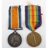 Great War Medal Pair 20th Battalion (Wearside) Durham Light Infantry,