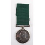 Edward VII Volunteer Force Long Service Medal 1st Northumberland Royal Garrison Artillery Volunteers