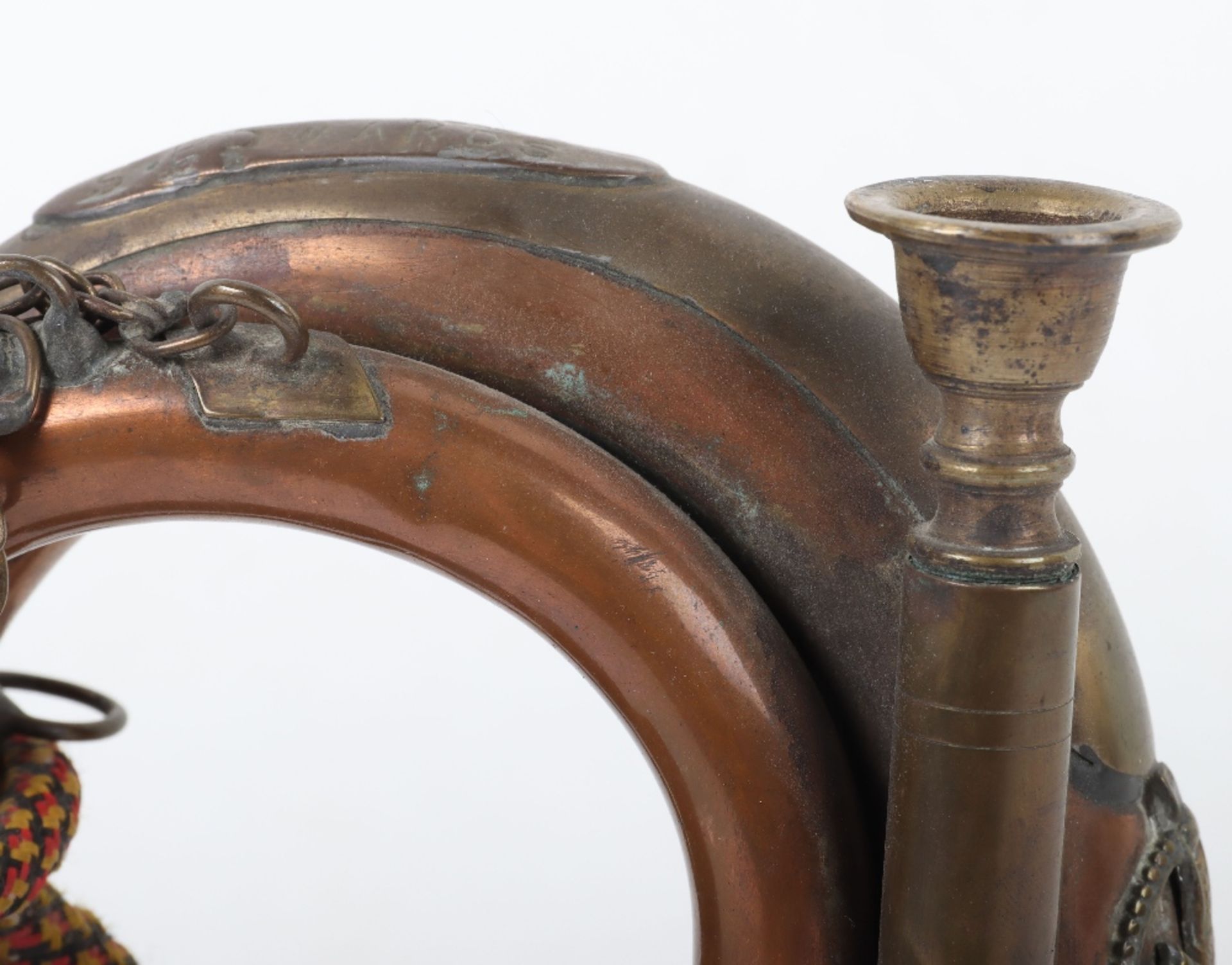 WW1 Period Gloucestershire Regiment Personalised Bugle - Image 7 of 12