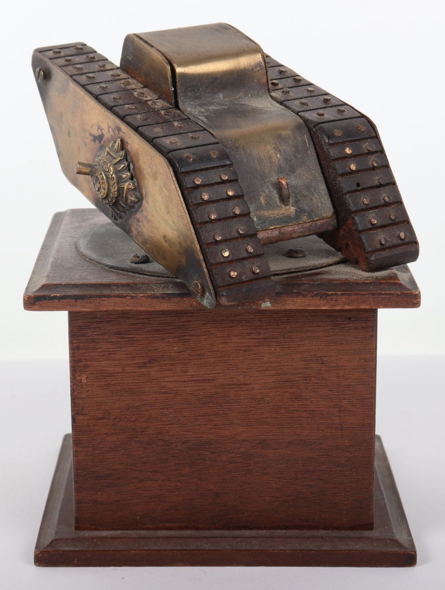 WW1 British Tank Corps Desk Piece - Image 5 of 8