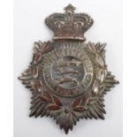 Victorian 1st Volunteer Battalion Leicestershire Regiment Other Ranks Helmet Plate