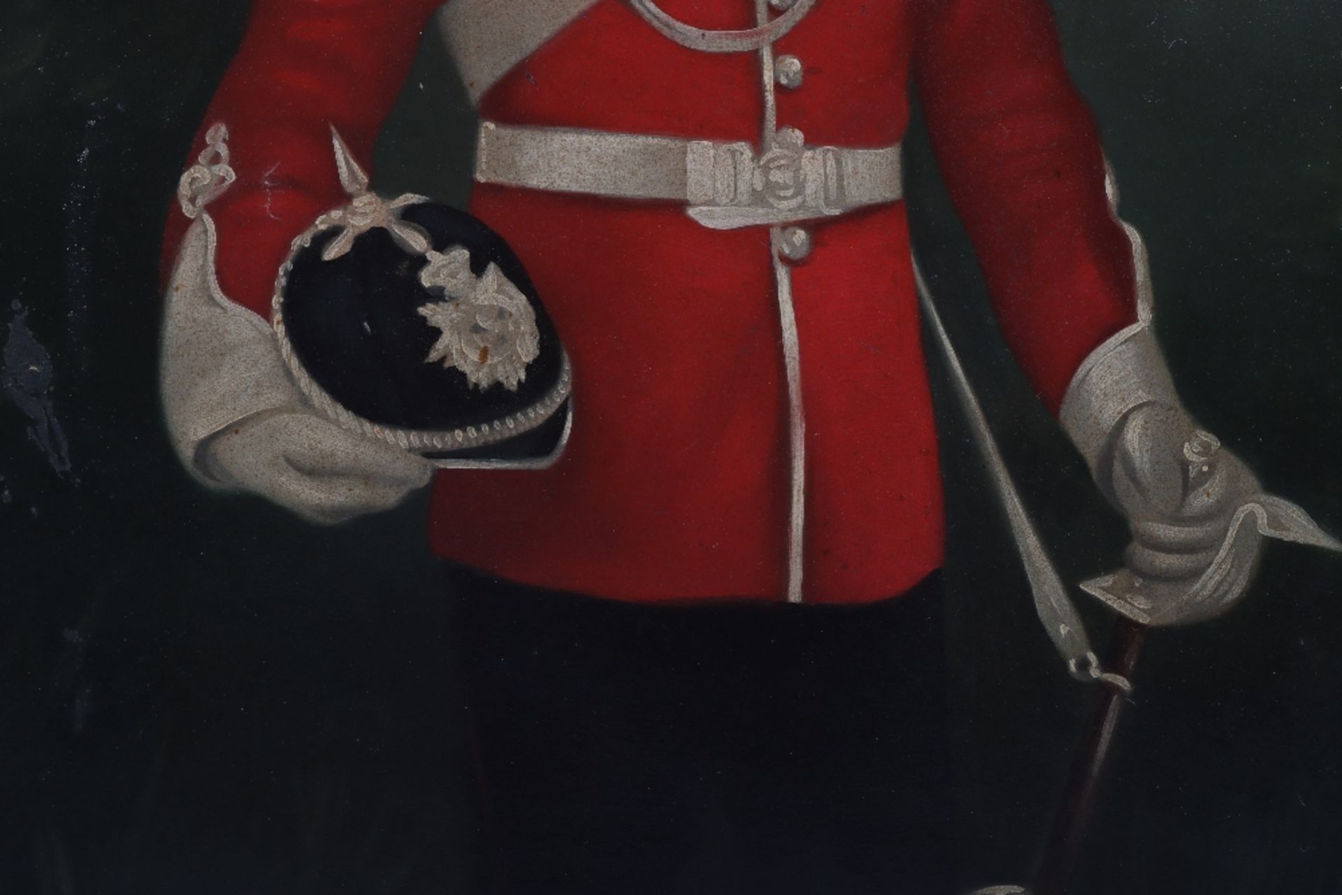 Oil on Canvas Painting of a Victorian Volunteer Officer - Image 3 of 4