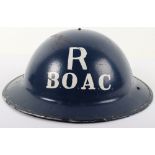 British Overseas Airways Corporation Rescue Steel Helmet