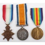 Great War Medal Trio to a Private in the 9th Battalion Royal Sussex Regiment Who Died of Wounds in