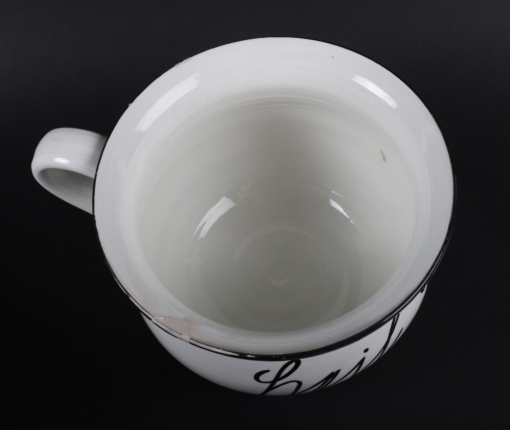 Unsigned WW2 ‘Heil Hitler’ Novelty Anti-German Chamber Pot - Image 5 of 7