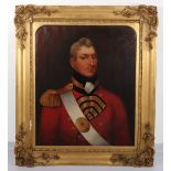Impressive Portrait Painting Attributed to Captain Edmund Butterworth 3rd Royal Lancashire Militia P