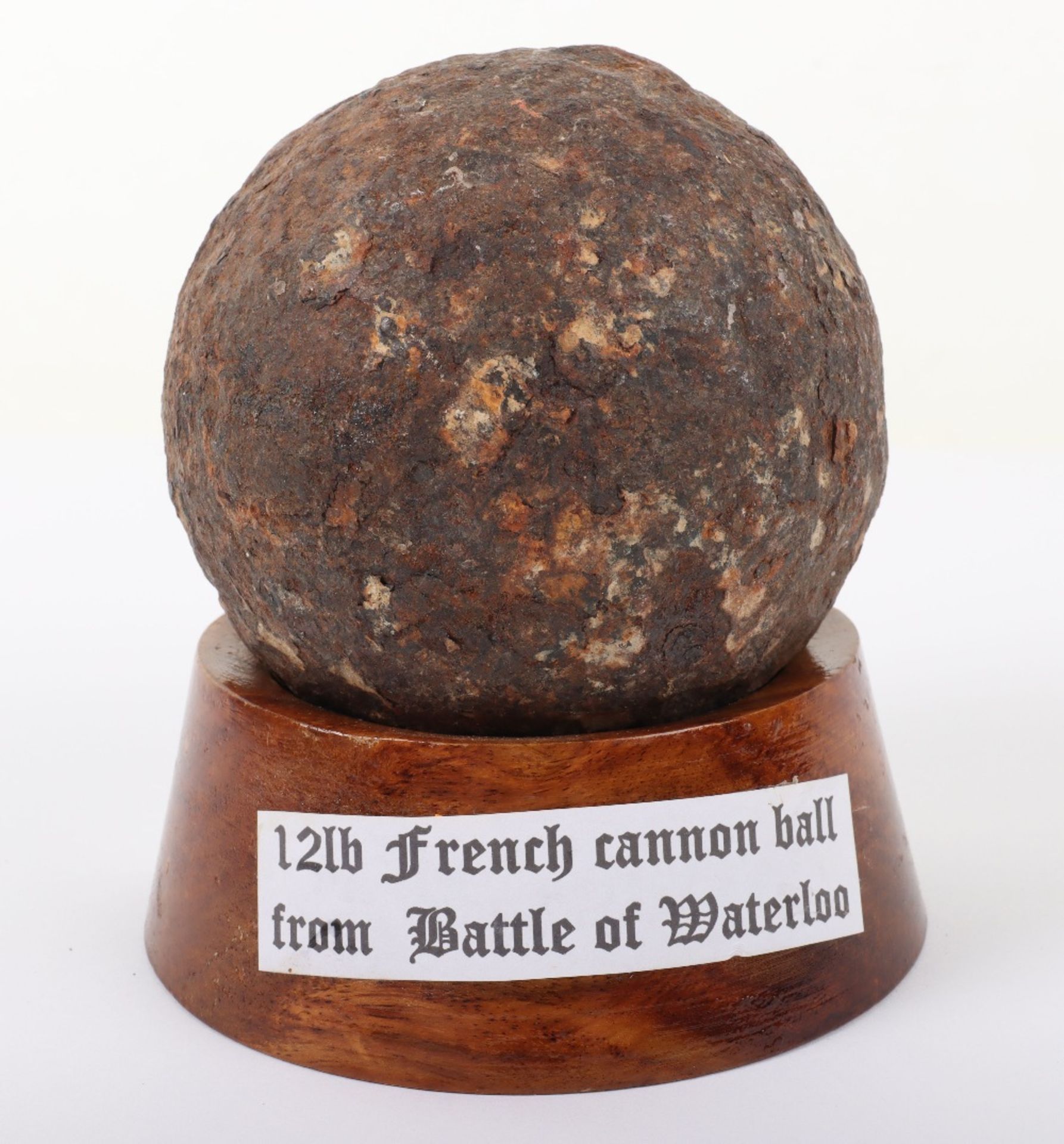 Battle of Waterloo Battlefield Excavated 12lb French Cannon Ball - Image 3 of 3