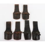 6x British Leather Bayonet Frogs