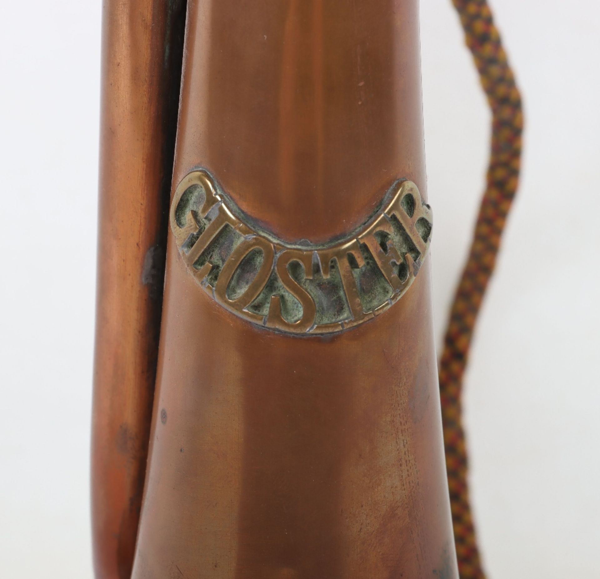 WW1 Period Gloucestershire Regiment Personalised Bugle - Image 3 of 12