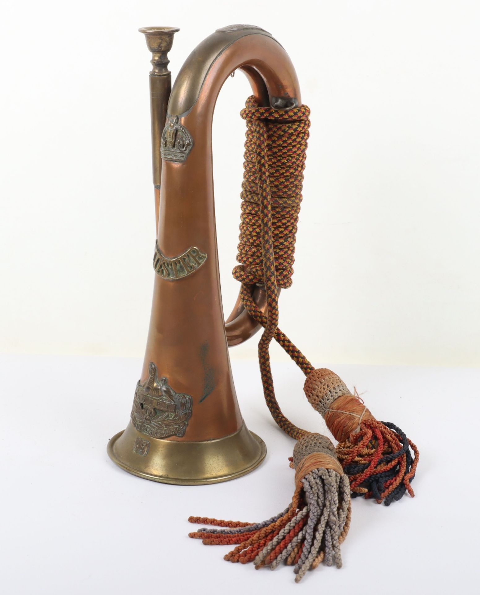 WW1 Period Gloucestershire Regiment Personalised Bugle - Image 9 of 12