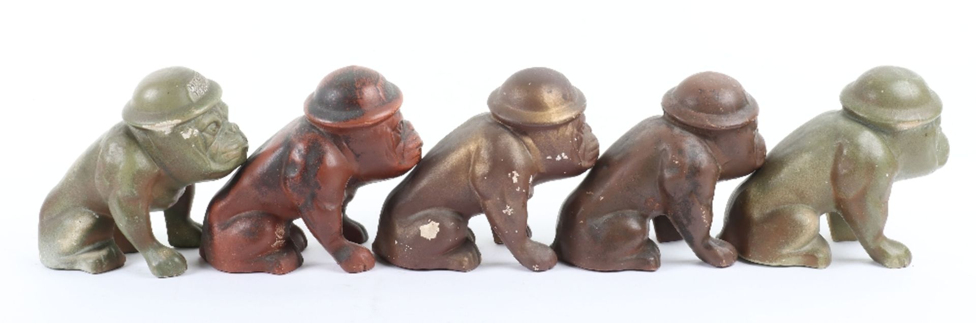 5x WW2 ‘Hitlers Terror’ Bulldog Figures - Image 2 of 7