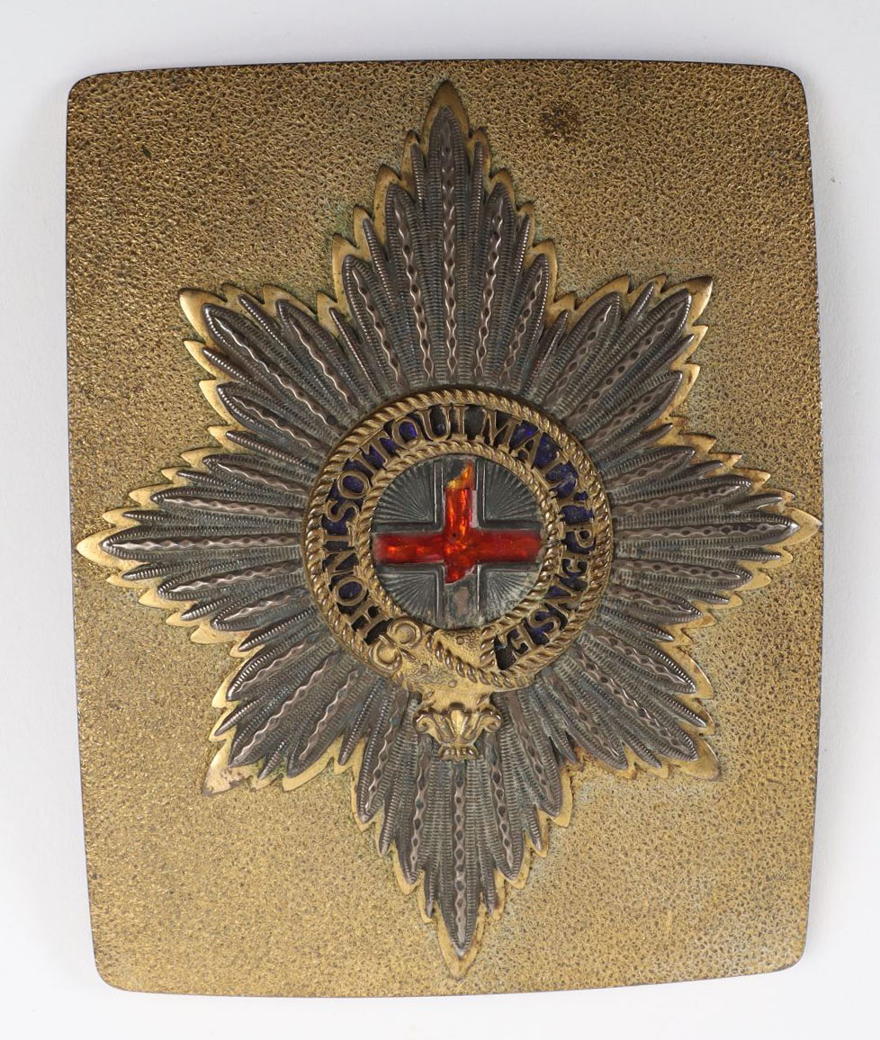 Crimean War Coldstream Guards Officers Shoulder Belt Plate 1824-55 Pattern