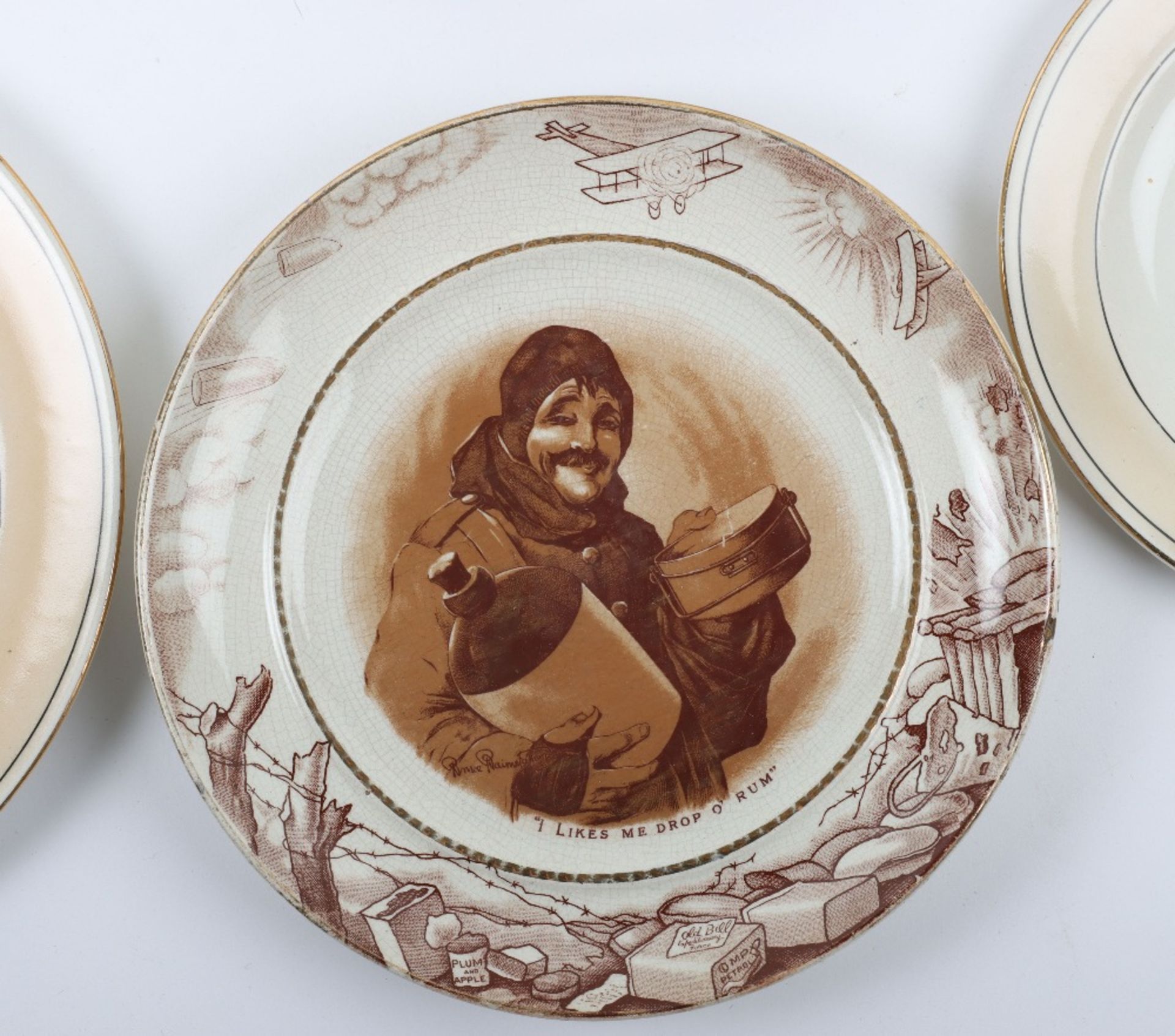 A Selection of Bruce Bairnsfather ‘Old Bill’ Plates and Bowls - Image 2 of 5