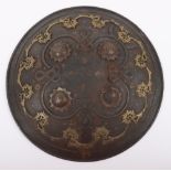 Indian Iron Shield Dhal, Late 19th Century