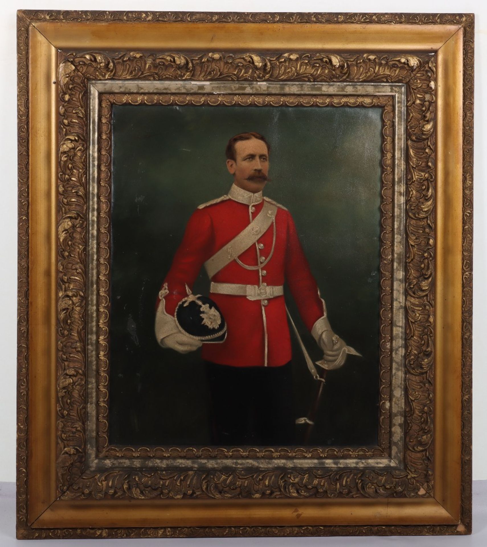Oil on Canvas Painting of a Victorian Volunteer Officer