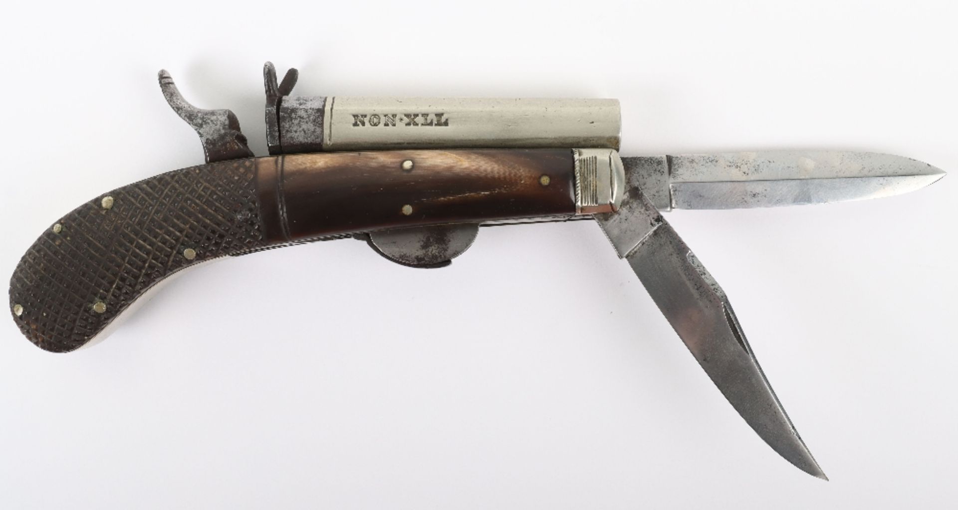 .32”Rim Fire Combination Knife Pistol by UNWIN & ROGERS,PATENTEES SHEFFIELD - Image 8 of 14