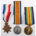 Great War Medal Trio 10th Battalion Durham Light Infantry, Killed in Action September 1916