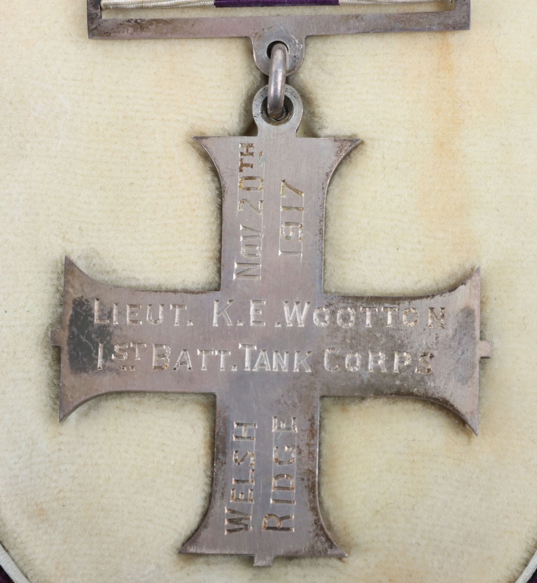 A Fine Great War Battle of Cambrai Tank Corps Military Cross Pair of Medals - Bild 4 aus 7
