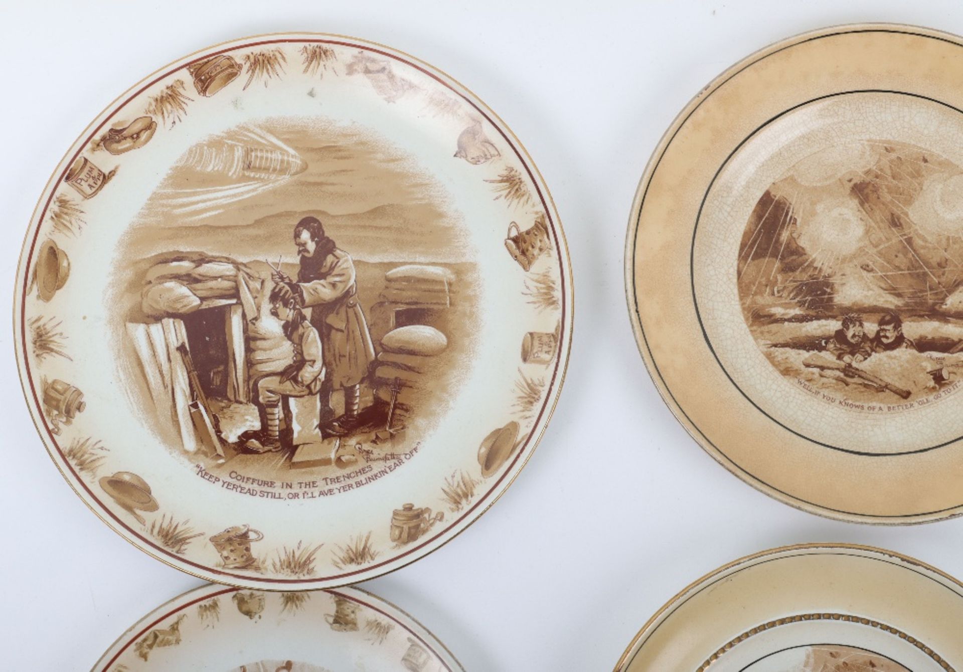 A Selection of Bruce Bairnsfather ‘Old Bill’ Plates and Bowls - Image 4 of 5