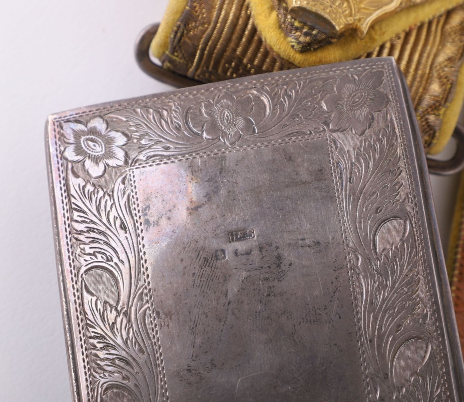 Edward VII Canadian Dragoons Officers Hallmarked Silver Pouch and Cross Belt - Image 3 of 8