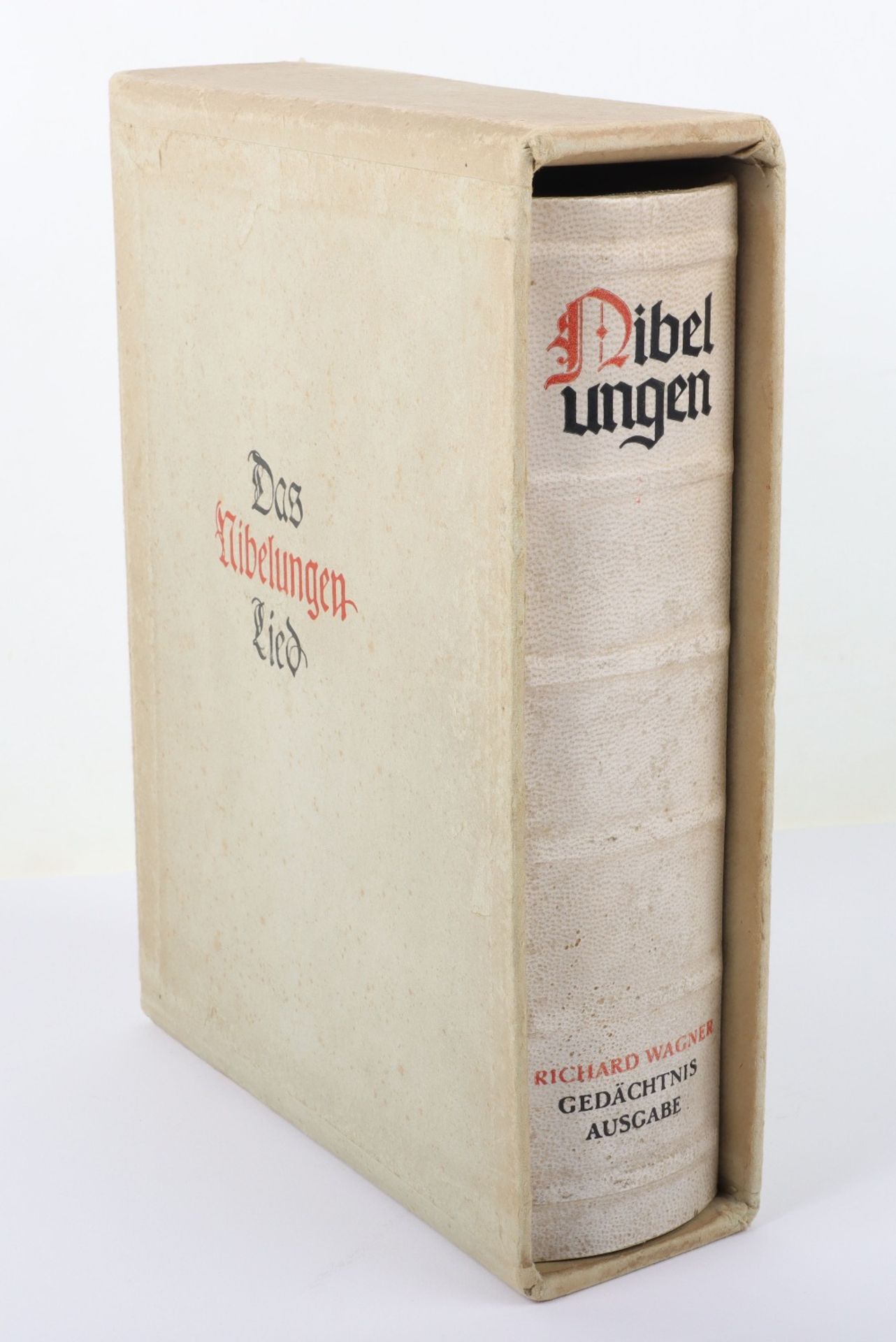 Extremely Rare Heinrich Himmler Personal Presentation Copy of Der Nibelungenlied to then SS-Gruppenf - Image 4 of 5