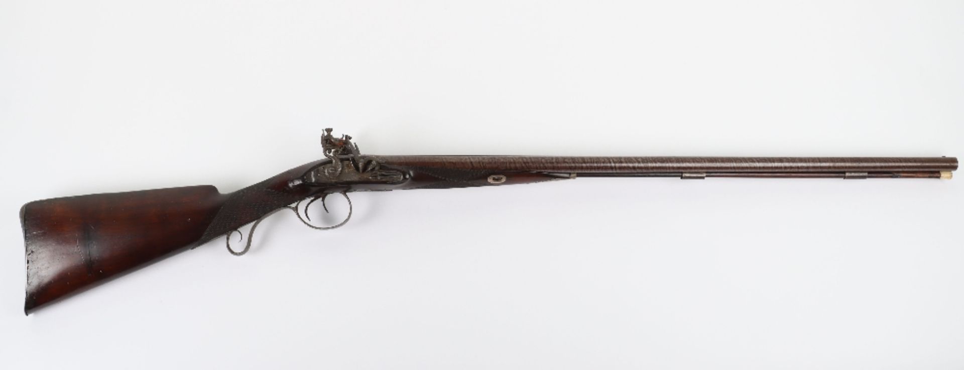 20 Bore Double Barrel Flintlock Sporting Gun c.1820