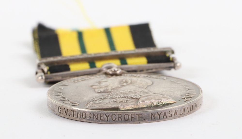 An Unusual Africa General Service Medal for Service in Quelling the Chilembwe Uprising in the Shire - Image 4 of 4