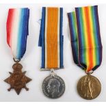 1914 Star Medal Trio Northumberland Yeomanry,