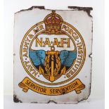 WW2 British NAAFI Canteen Enamel Sign