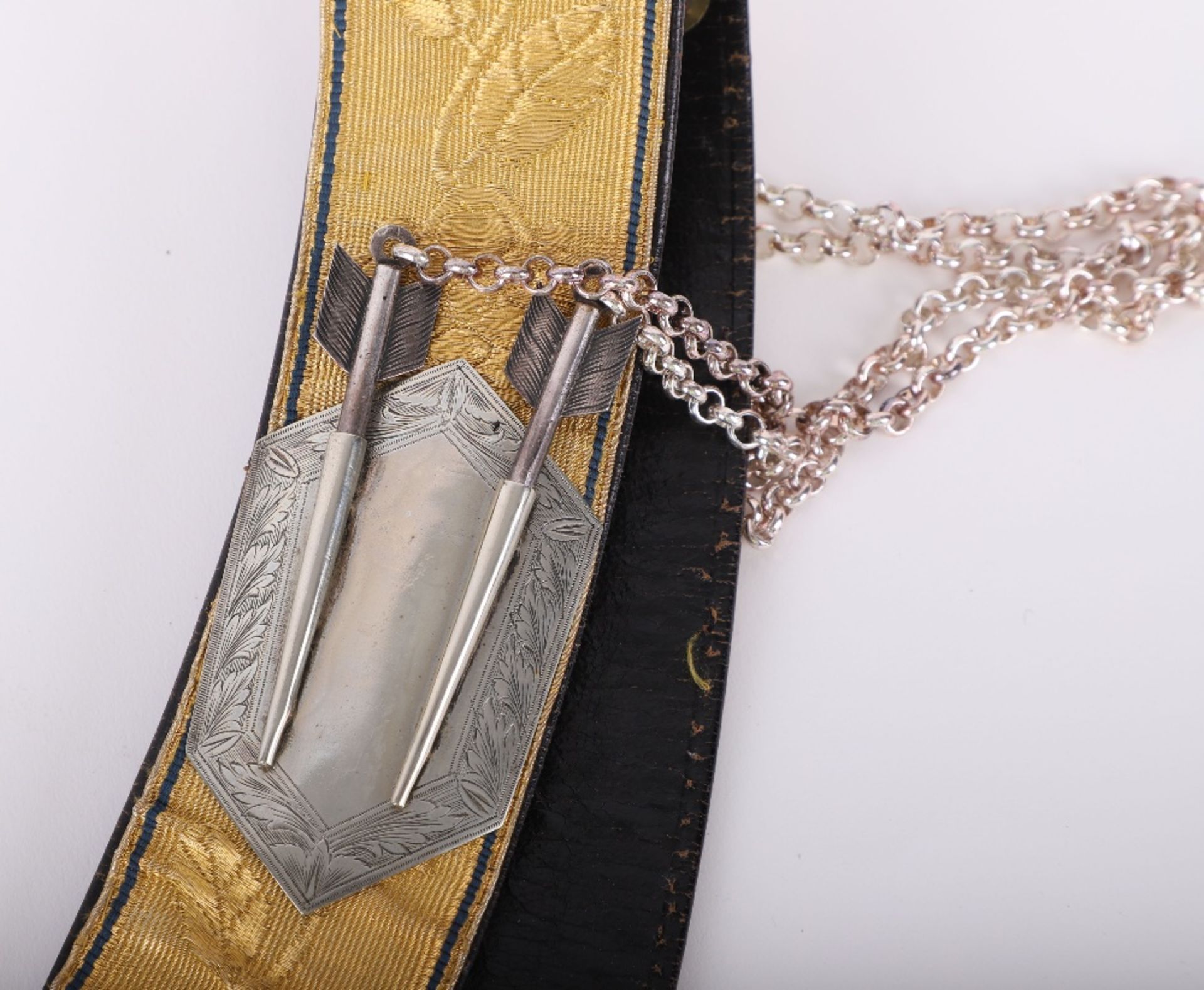 Edward VII Officers Silver Pouch and Cross Belt of the Royal Gloucestershire Hussars - Image 7 of 8