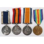 Royal Navy Long Service Medal Group of Four Covering Service from the Boer War to the First World Wa