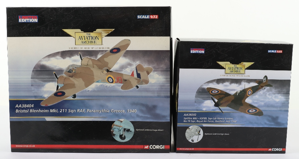 Two Corgi “The Aviation Archive” boxed diecast models