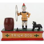 “Trick Dog” Cast iron money bank