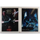 Two Framed Star Wars Original signed posters