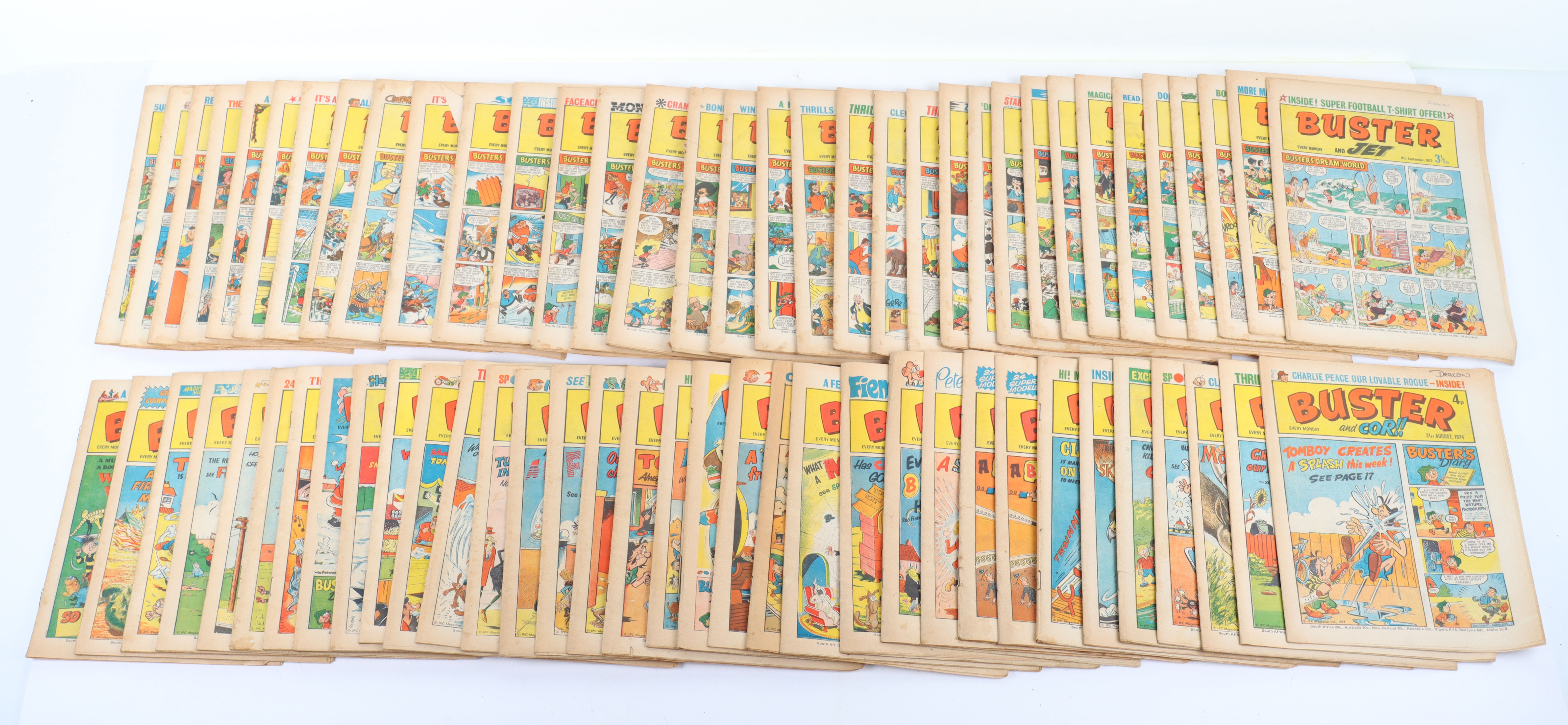 Large Quantity of Buster and Jet 1970s comics - Bild 2 aus 3