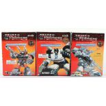Three Transformers Commemorative Series boxed figures