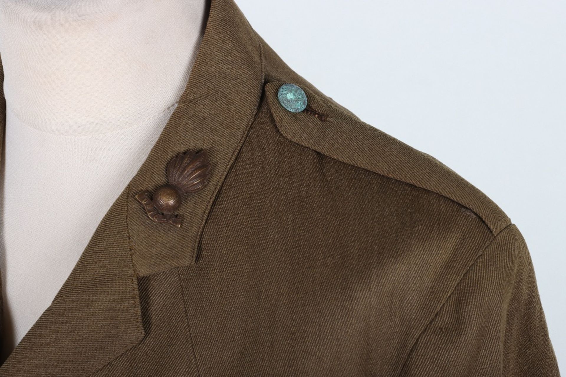 Rare WW1 British Royal Artillery Officers Cuff Rank Tunic of a British Latin American Volunteer - Image 5 of 9