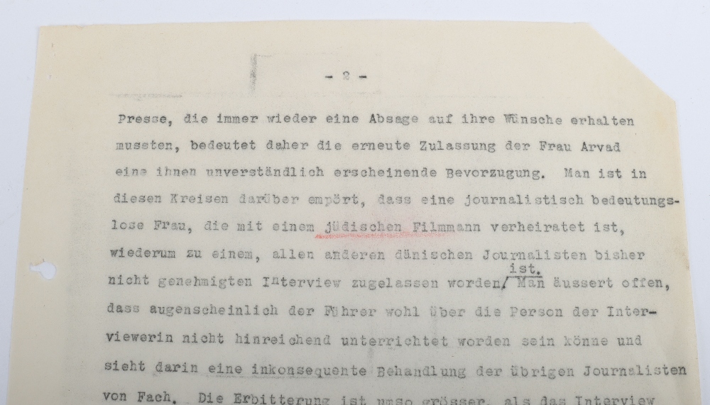 Interesting Third Reich Documents Relating to the Danish Journalist and Hollywood Gossip Columnist I - Bild 25 aus 47